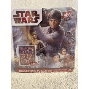 Star Wars Collector 2 Puzzle Set 500 Piece Foil & 300 Piece Poster Jigsaw Puzzle